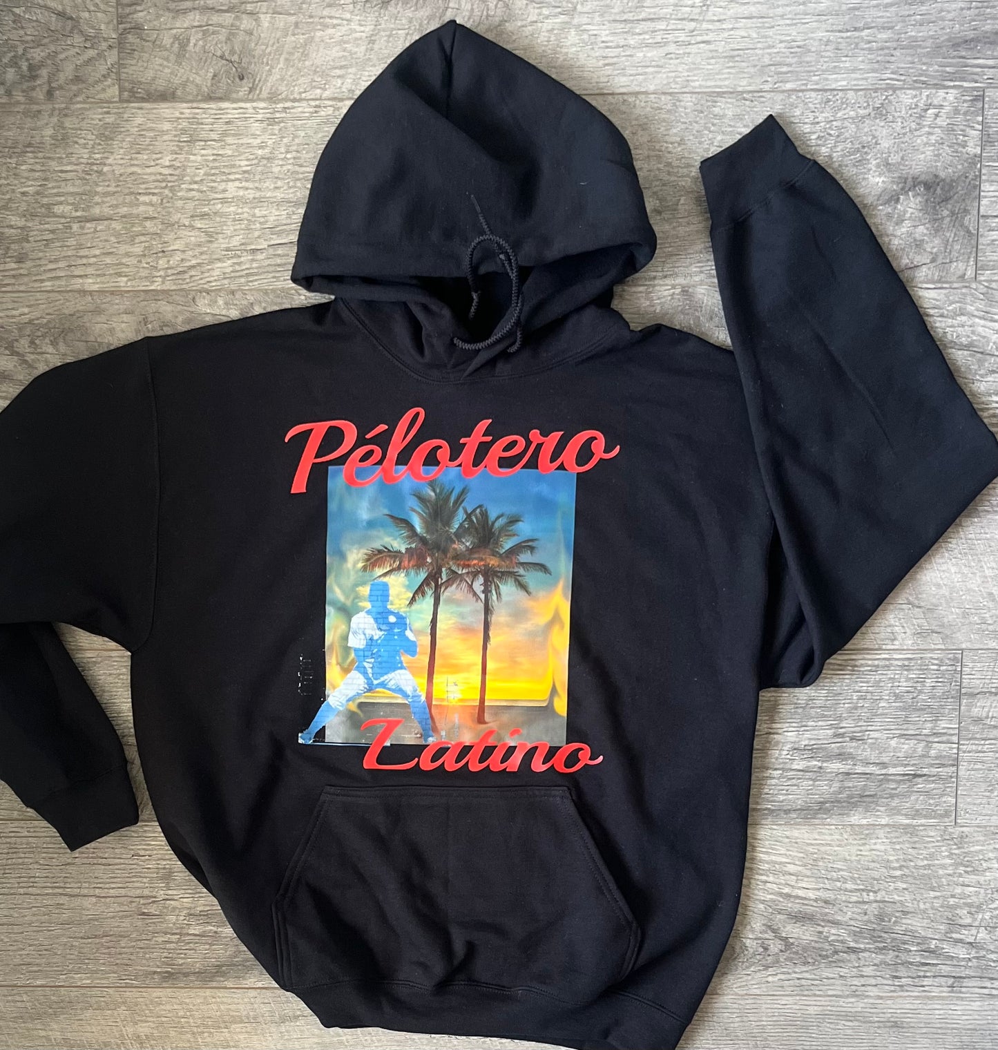 Sunset Paraiso Pelotero Latino Hoodie